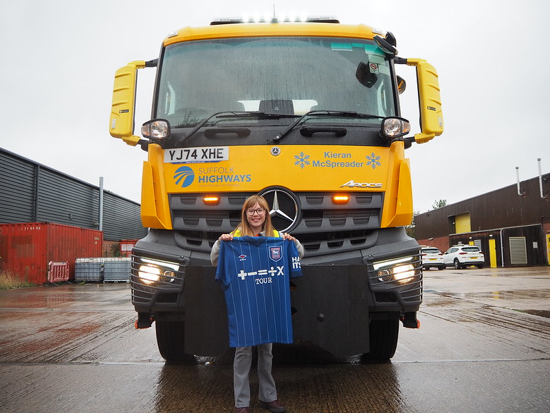 Suffolk Highways unveils new gritting fleet named by county’s young people