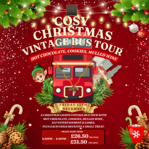 Cosy Christmas Vintage Bus Tour December 13 2024