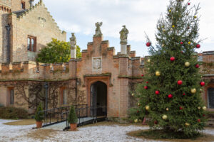 Enjoy Christmas at Oxburgh Hall. Photo credit National Trust Images, James Dobson