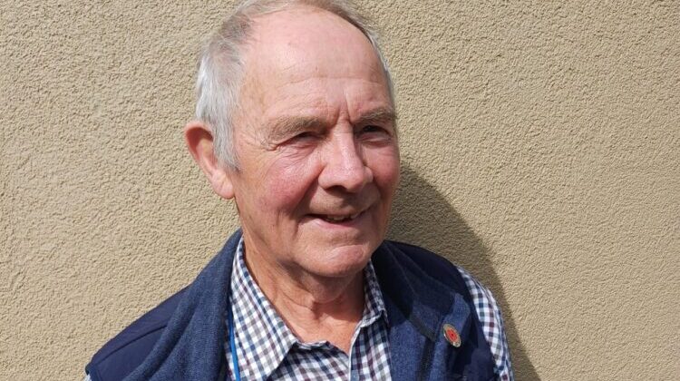 Peter Harris, 86, is aiming to walk more than 50 miles in aid of Home-Start Norfolk and Swaffham Rugby Club