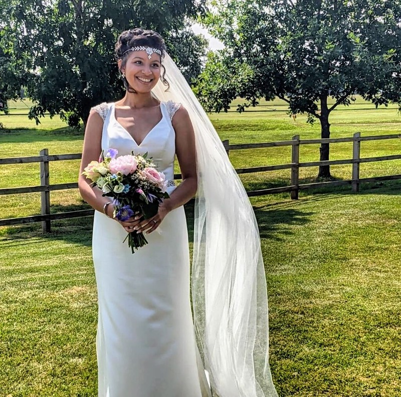 Jazelle Johnson Pyke on her Wedding Day