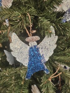 Community Christmas Tree decoration, Castle Quarter, Norwich