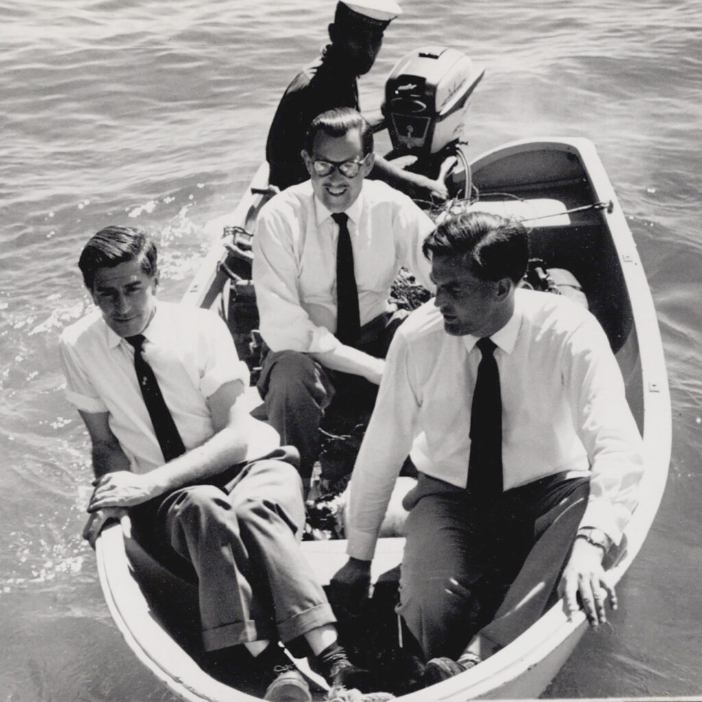 Whicker 3 left to right, Freddie Downton, Alan Whicker & Cyril Moorhead © TBC Audio Ltd