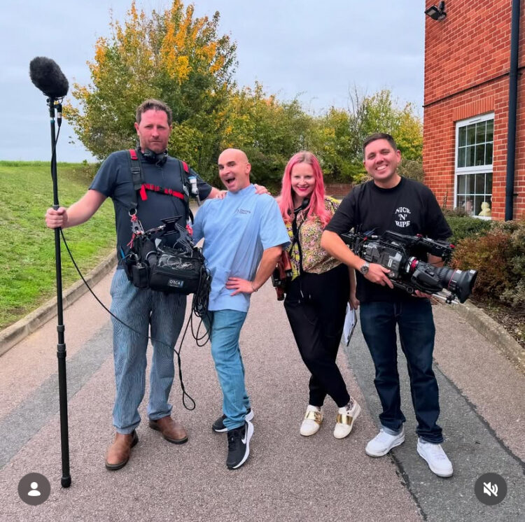 Hannah Springham (second right) co-creator of Louie Spence in Care on YouTube