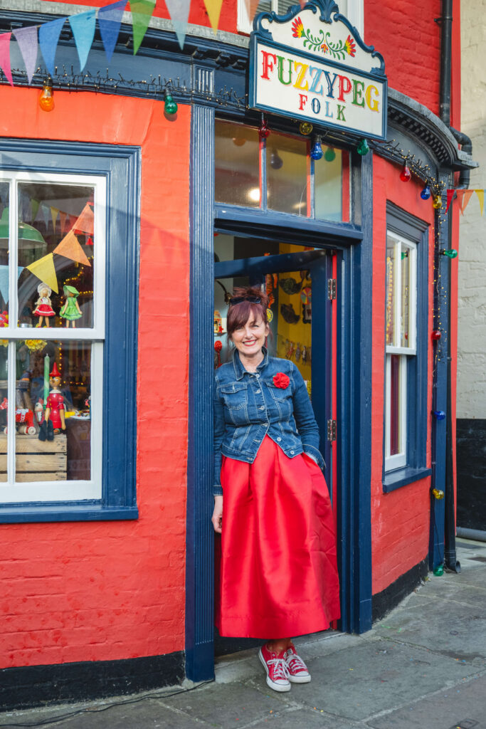 Katharine Ricks, owner of FuzzypegFolk